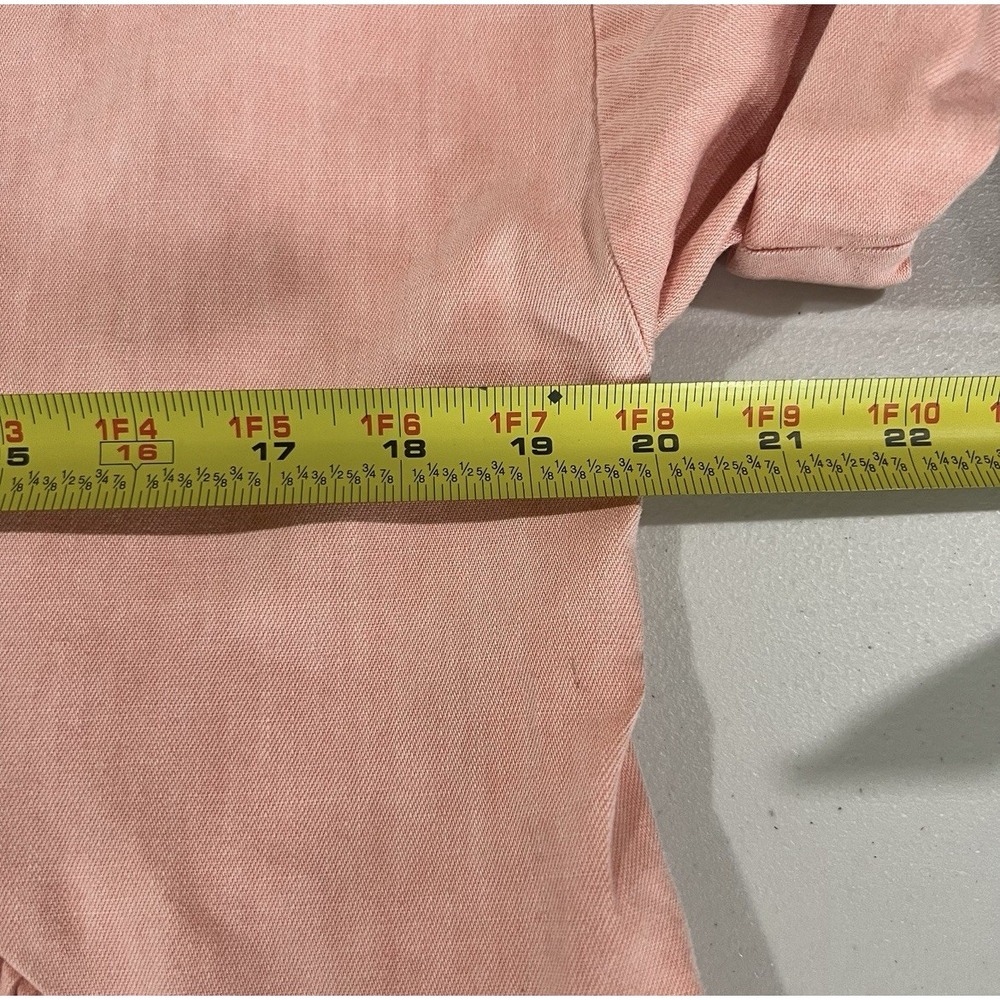 Free People Women's Small Peach Agnes Denim Dress Pleated Tier Small - Picture 5 of 6